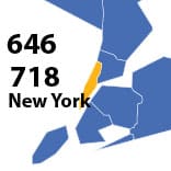 Area Codes 212, 646, and 718 phone numbers - New York