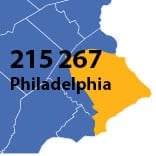 Area Codes 215 and 267 phone numbers - Philadelphia
