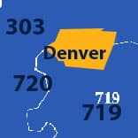 Area Code 303, 719, and 720 phone numbers - Denver