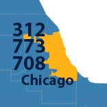 Area Codes 312, 773, and 708 phone numbers - Chicago