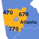 Area Code 404, 470, 678, and 770 phone numbers - Atlanta