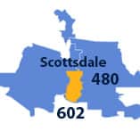 Area Codes 480 and 602 phone numbers - Scottsdale