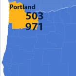 Area Codes 503 and 971 phone numbers - Portland
