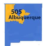 Area Codes 505 and 575 phone numbers - Albuquerque