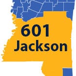 Area Code 601 phone numbers - Jackson