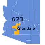 Area Code 623 phone numbers - Glendale