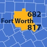 Area Codes 682 and 817 phone numbers - Fort Worth
