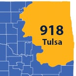 Area Code 918 phone numbers - Tulsa